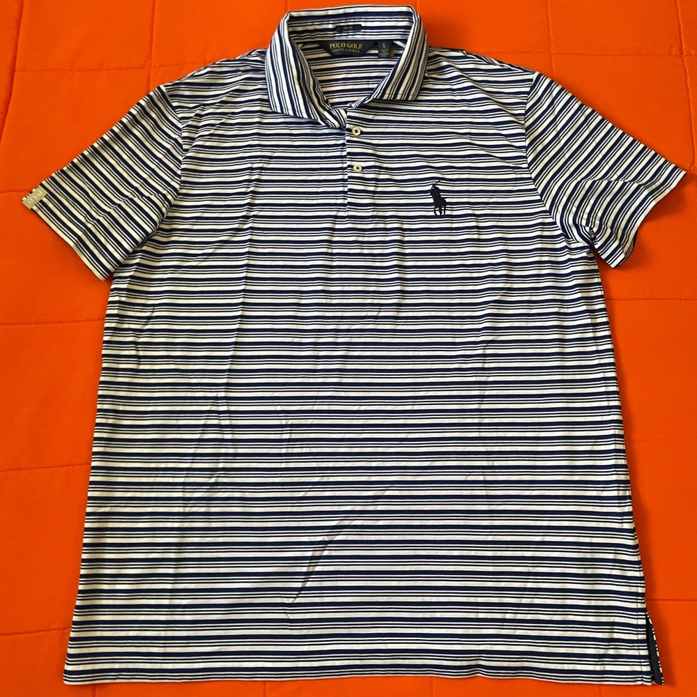 Polo Ralph Lauren Shirt Mens XL Blue Cotton Golf Pro Fit